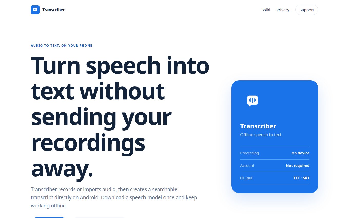 Project preview: Transcriber
